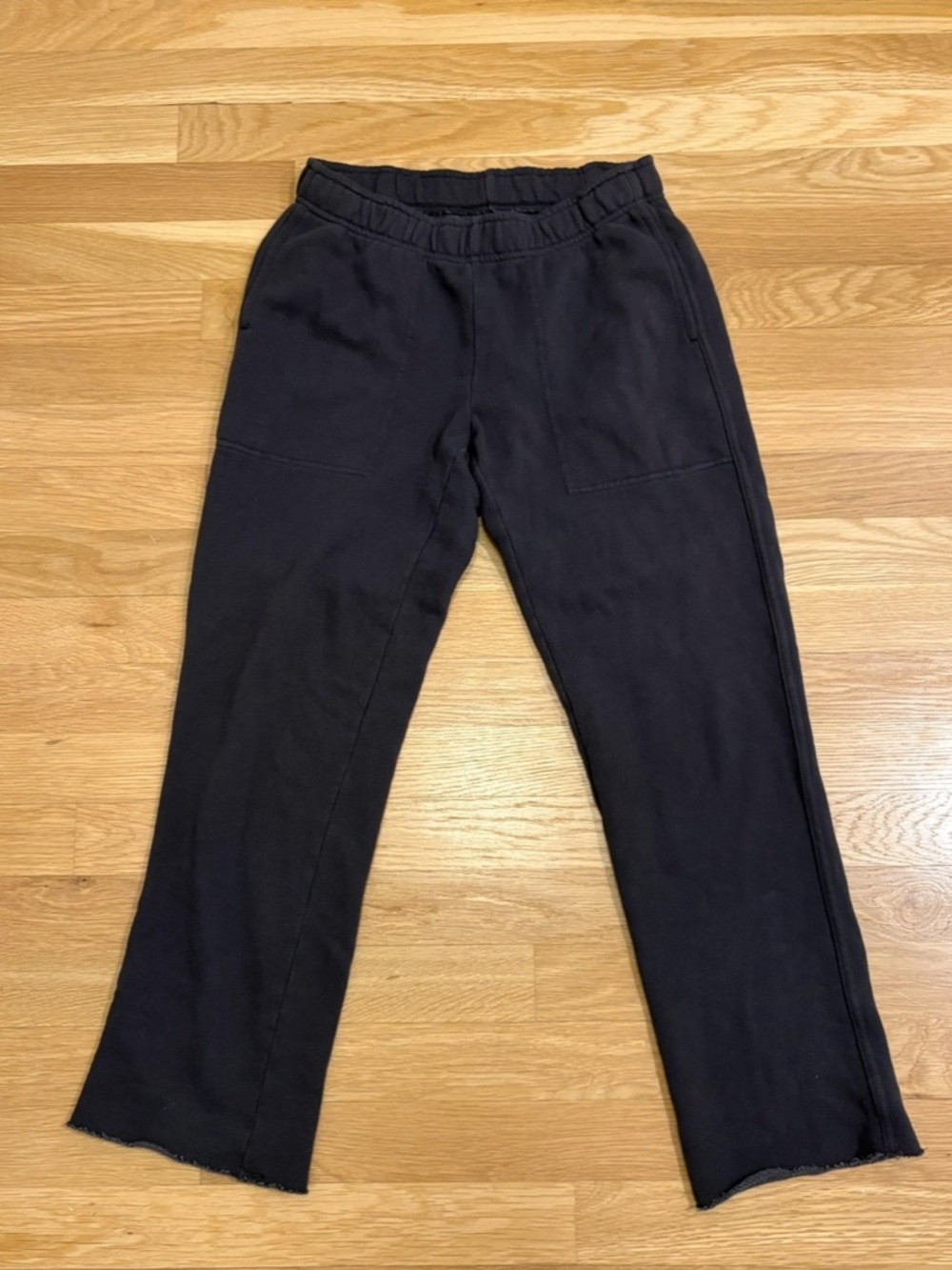 Aerie Slouchy Fleece Sweatpants Charcoal Size Extra Small - Picture 2 of 4